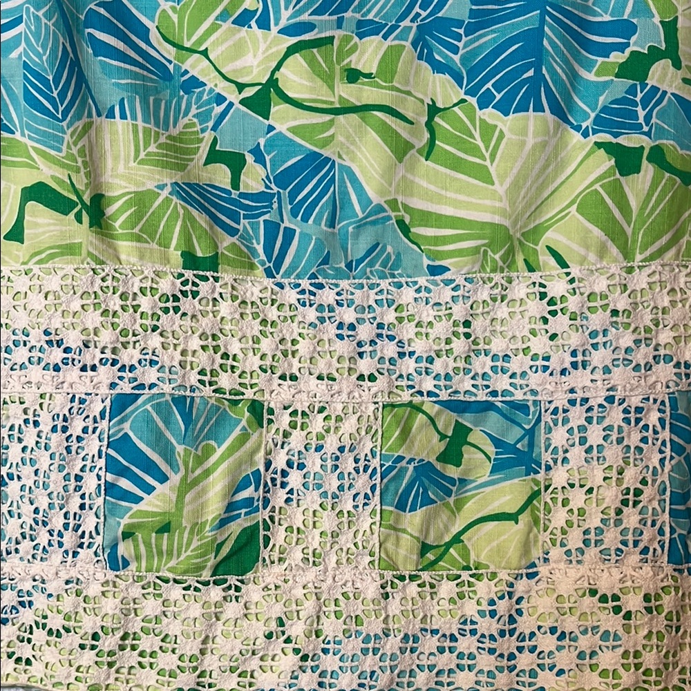 VTG Lily Pulitzer Leaf Printed Skirt - Picture 2 of 8